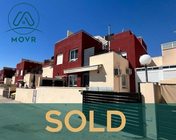 Terrace of contemporary homes previously sold by MOVR in Villamartín, Orihuela Costa