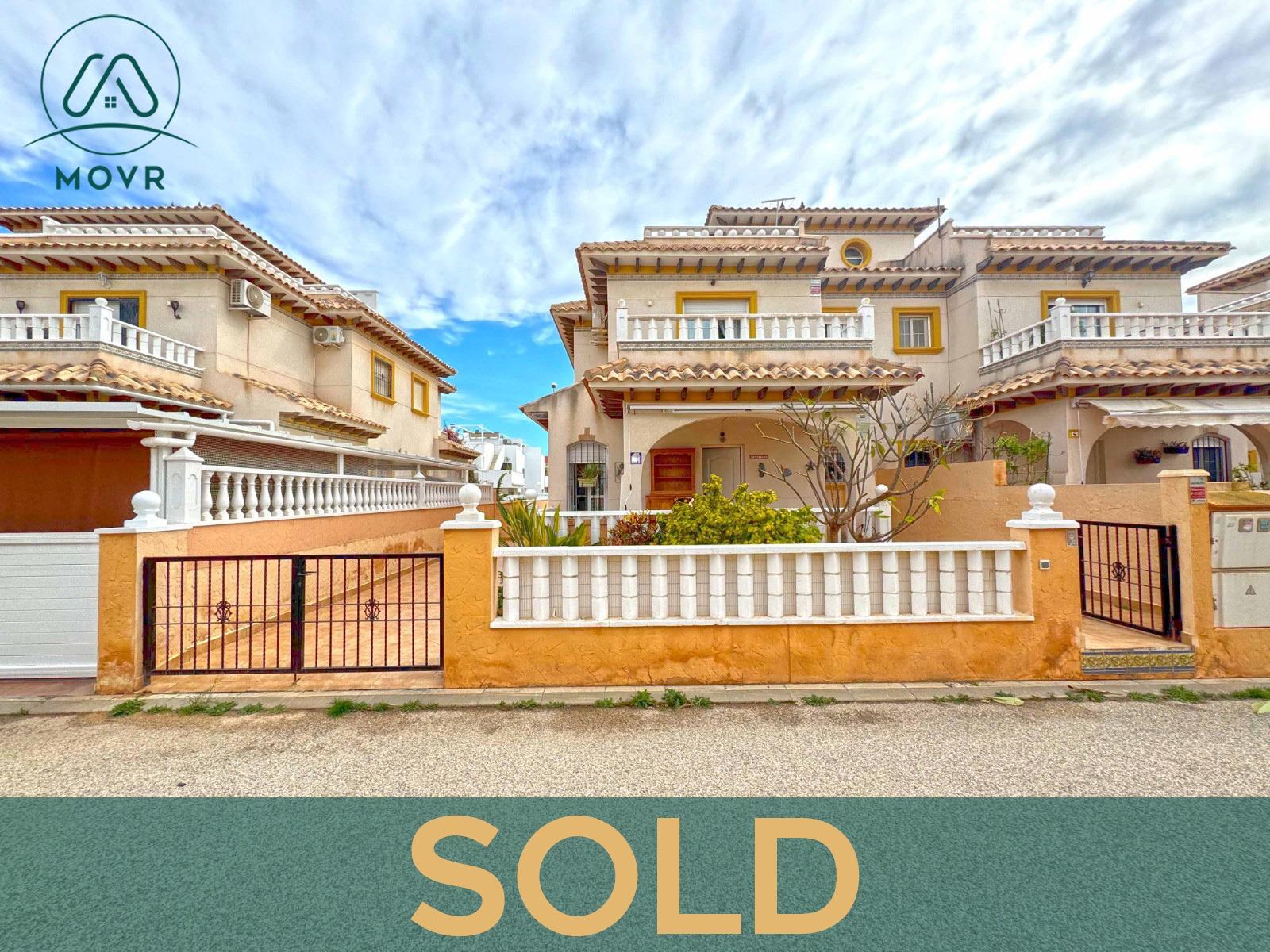 Semi-detached home with gated frontage previously sold by MOVR in Orihuela Costa