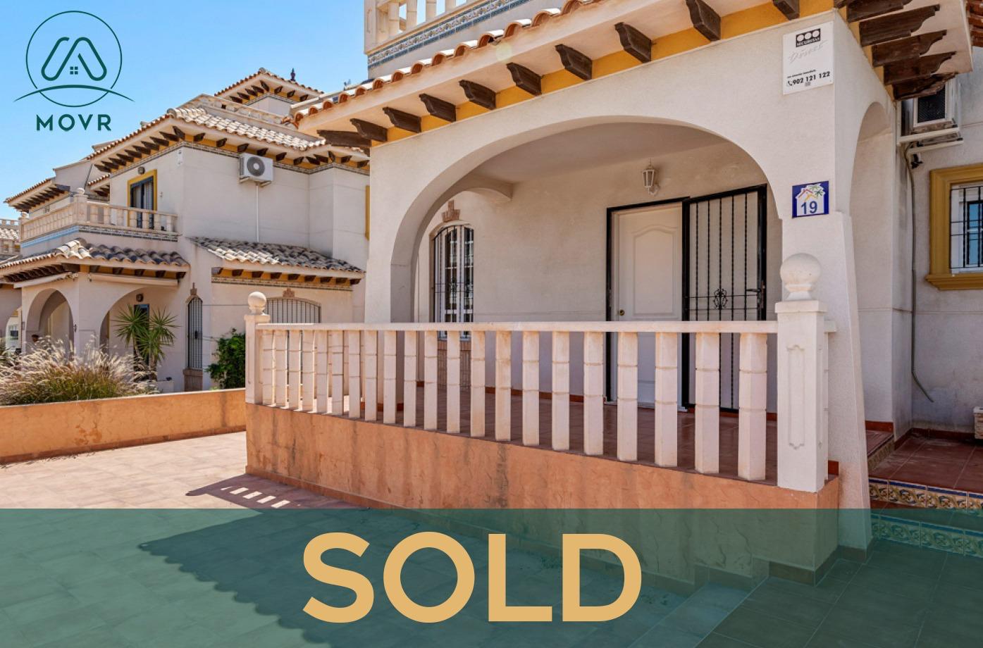 Townhouse with arched porch and terrace previously sold by MOVR in Orihuela Costa