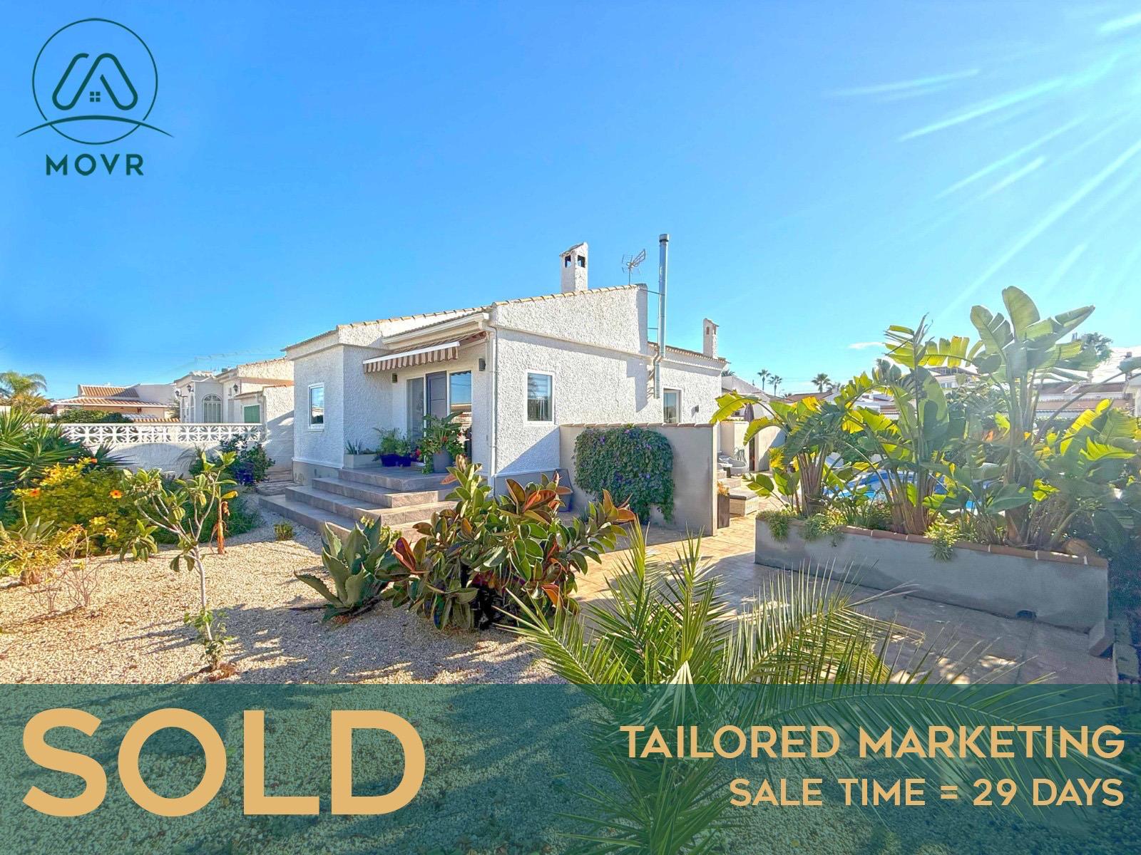 Detached villa with garden and pool previously sold by MOVR in Torrevieja